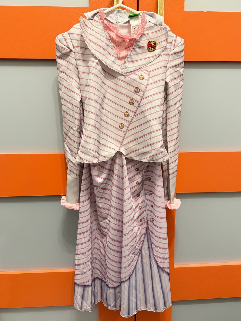Girls' Wicked the Musical Glinda Upland Shiz Large 10-12 Classic Costume Dress